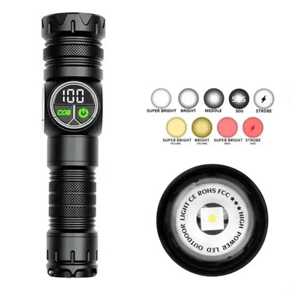 High Lumen Tactical LED Outdoor Flashlight