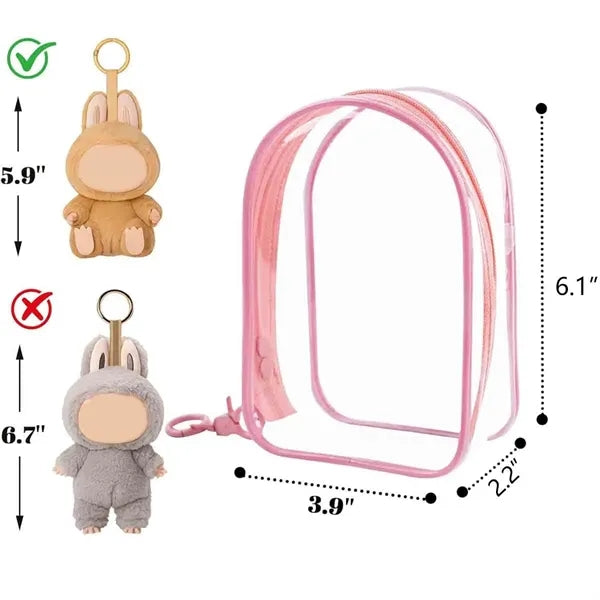 Clear Bag For Labubu Doll