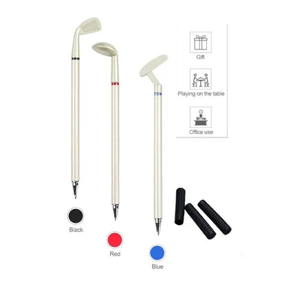 Golf Holder with Ballpoint Pens Club Office Decor Set