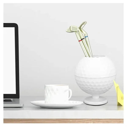 Golf Holder with Ballpoint Pens Club Office Decor Set