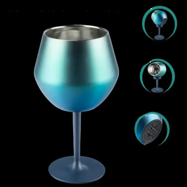 4oz Stainless Steel Stemmed Cocktail Glass