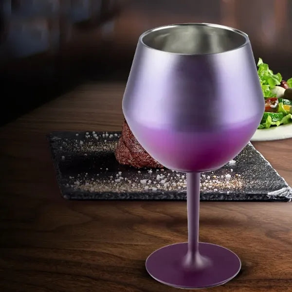 4oz Stainless Steel Stemmed Cocktail Glass