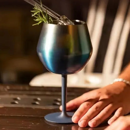 4oz Stainless Steel Stemmed Cocktail Glass