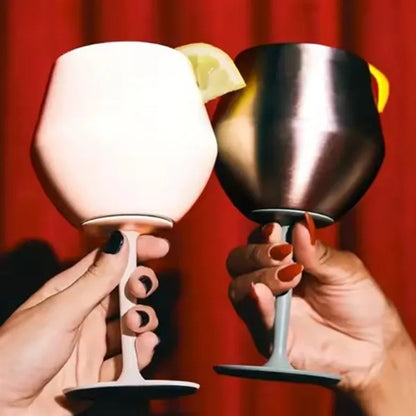 4oz Stainless Steel Stemmed Cocktail Glass