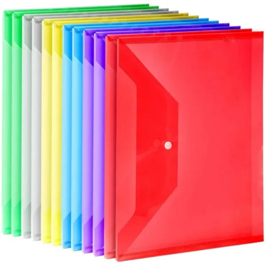 A4 Size Clear Plastic File Folders