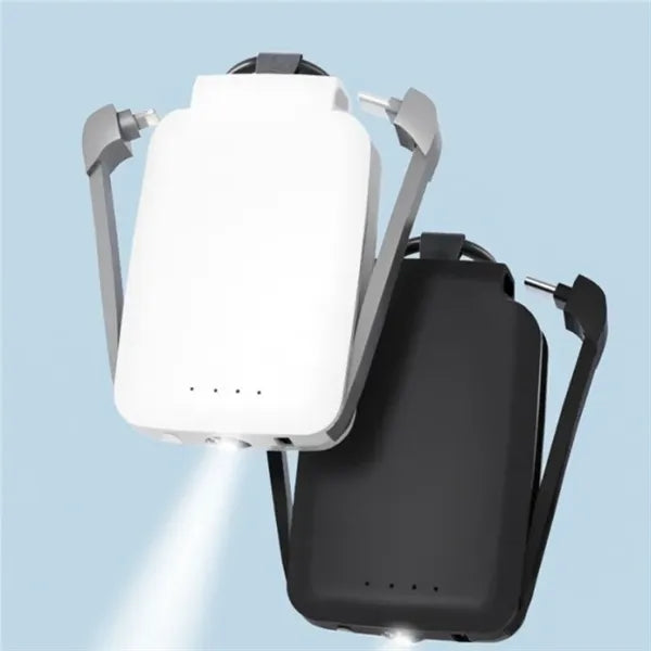 3-in-1 4000mAh Portable Charger with Keychain And LED Torch