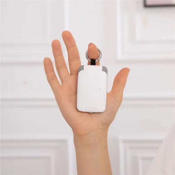 3-in-1 4000mAh Portable Charger with Keychain And LED Torch