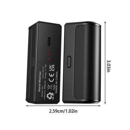 3,000mAh Magnetic Rechargeable Mini Hand Warmer with LED