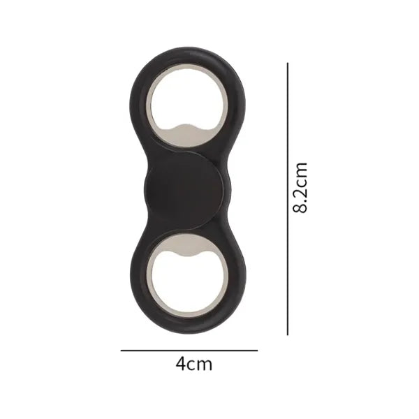 Double Headed Bottle Opener with Spinner Grip