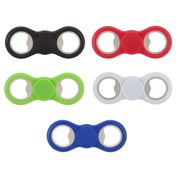 Double Headed Bottle Opener with Spinner Grip