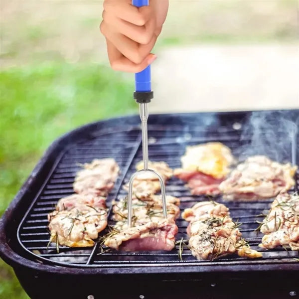 Telescopic Roasting Fork with Rubber Grip Handle