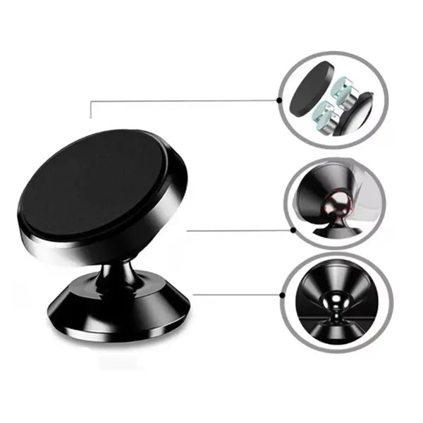 Magnetic Car Phone Mount with Metal Base and Custom Logo