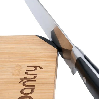 Bamboo Cutting Board w/Knife Sharpener