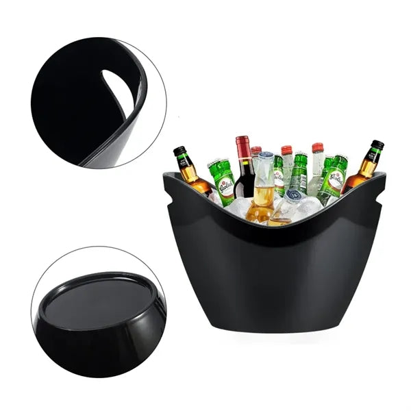 9L Custom LED Light Up Ice Bucket with Logo Display