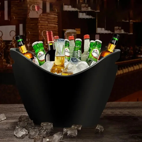9L Custom LED Light Up Ice Bucket with Logo Display