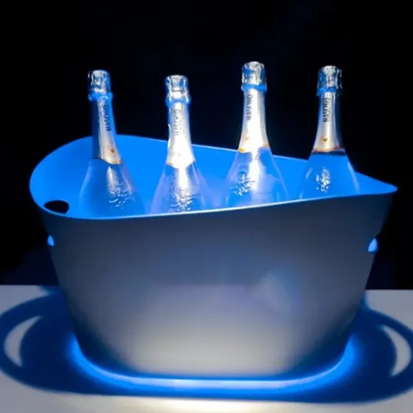 8L Durable Acrylic LED Ice Bucket with Custom Logo