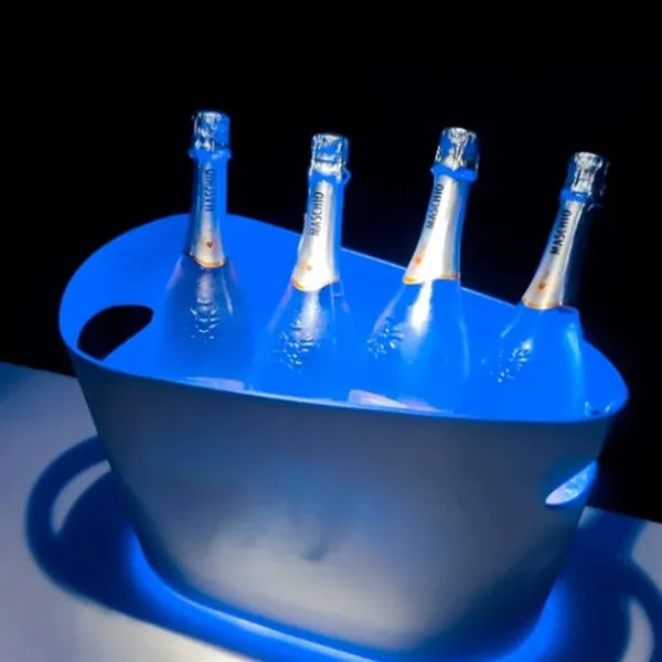 8L Durable Acrylic LED Ice Bucket with Custom Logo