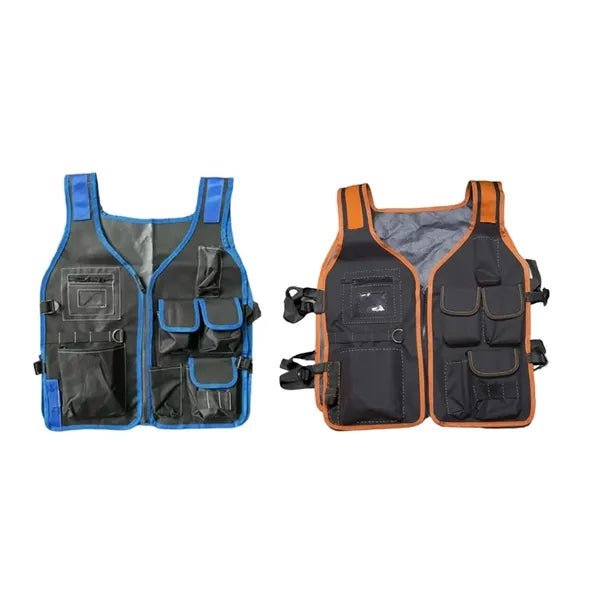 Multi-Pocket Safety Work Vest Tool Storage Gear