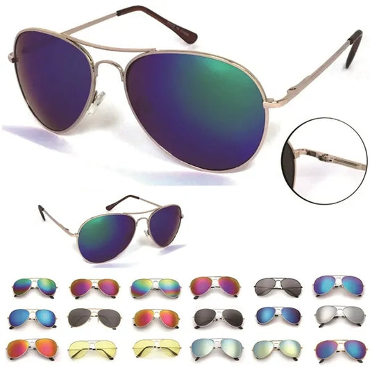 Mirrored Aviator Shades Sunglasses