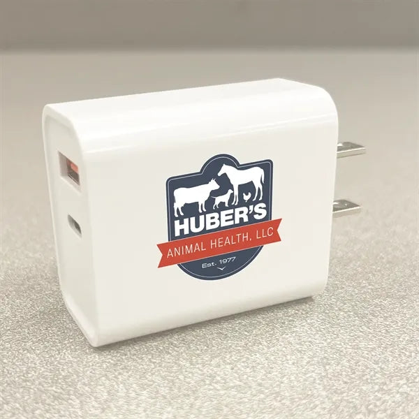 18 Watt Type C and USB Wall Adaptor