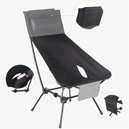 Adjustable Folding Outdoor Beach Moon Lounge Chair