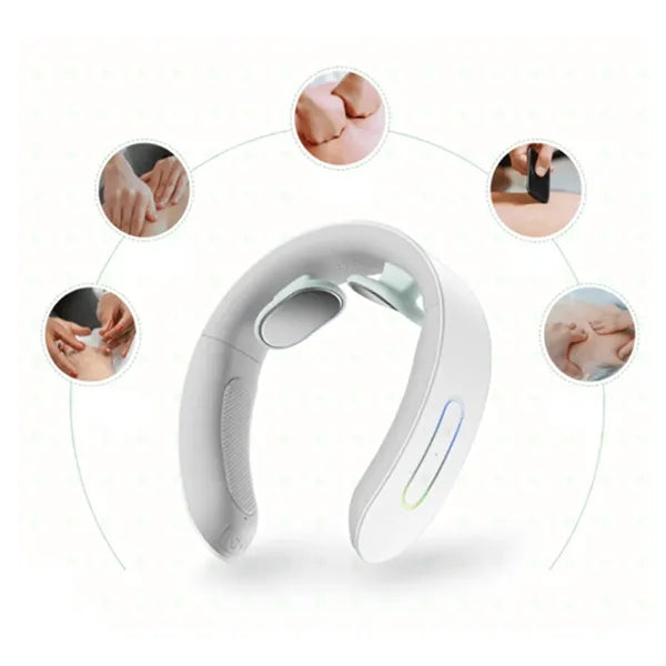 Smart Neck Massager W/ Heat and Multi-Mode Pulse Function