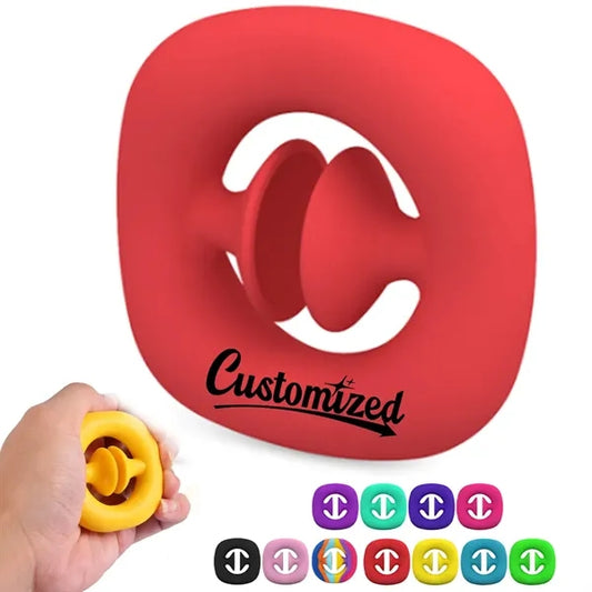 Silicone Stress Relief Hand Grip Toy with Custom Logo