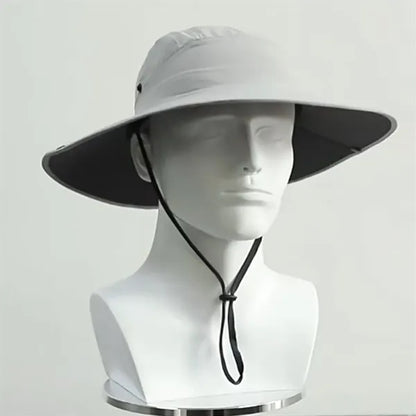 Outdoor Sun Protection Boonie Hat with Adjustable Chin Cord