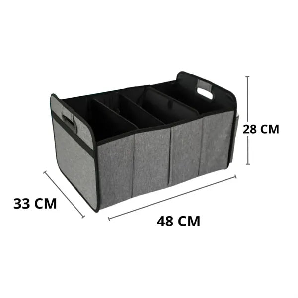Collapsible Storage Car Trunk Organizer with Changing Mat