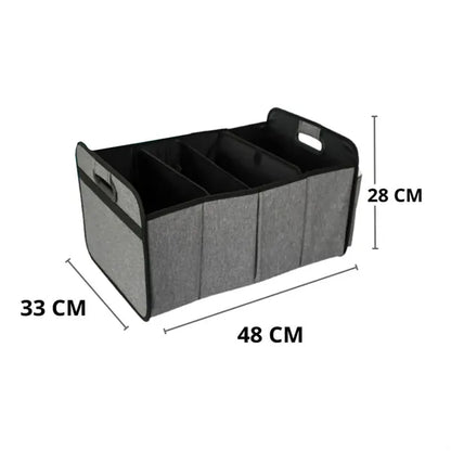 Collapsible Storage Car Trunk Organizer with Changing Mat
