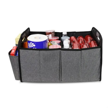 Collapsible Storage Car Trunk Organizer with Changing Mat