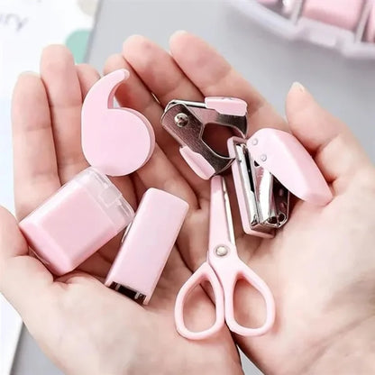 Mini Office Stationery Set W/ Stapler Accessories in Case