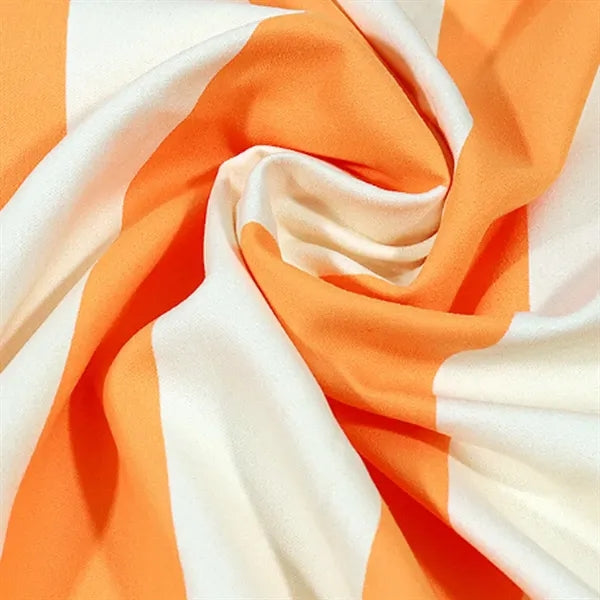 Striped Microfiber Beach Towel with Carry Bag