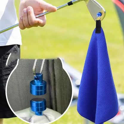 Magnetic Waffle Golf Towel with Clip
