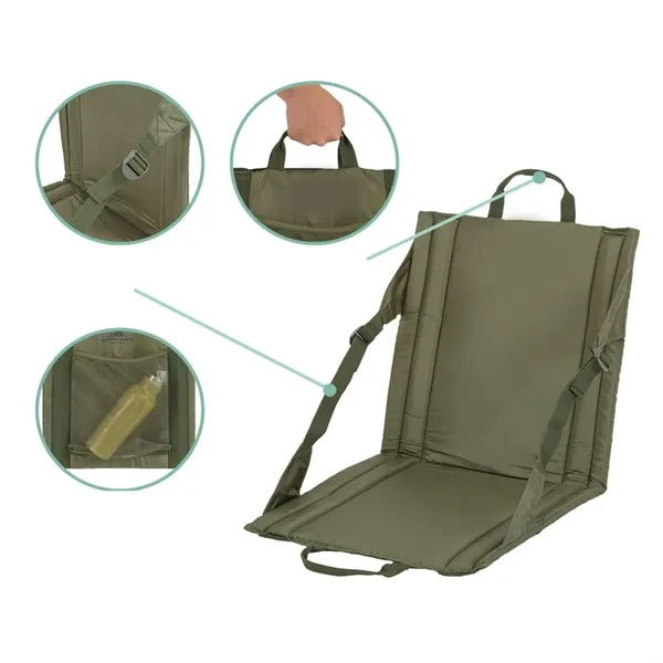 Portable Folding Outdoor Stadium Seat with Adjustable Strap