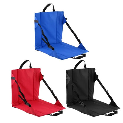 Folding Outdoor Stadium Seat Pad with Adjustable Strap