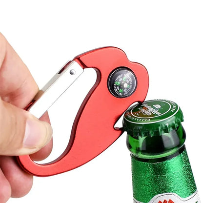 Compass Bottle Opener Keychain