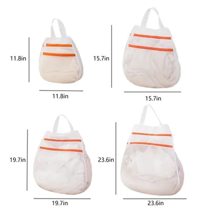 Zipper Honeycomb Mesh Laundry Bag