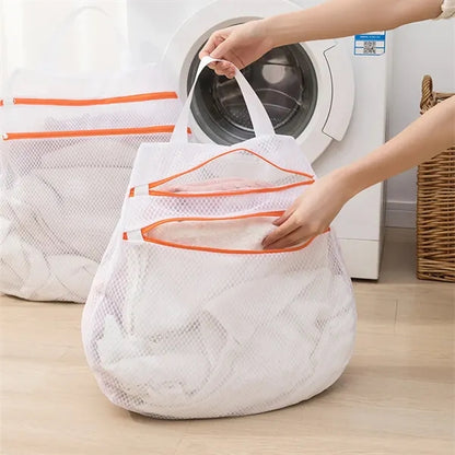 Zipper Honeycomb Mesh Laundry Bag