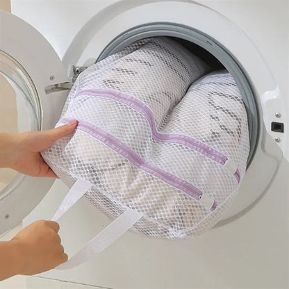 Zipper Honeycomb Mesh Laundry Bag