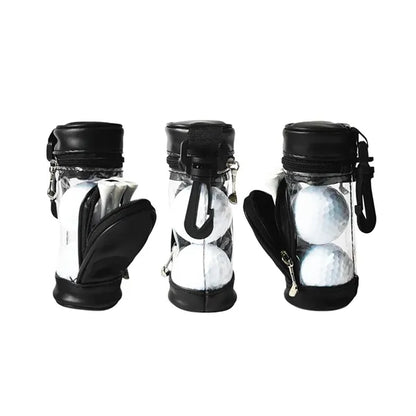 Compact Golf Ball Holder Pouch Sets