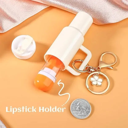 Mini Tumbler Keychain Chapstick Holder