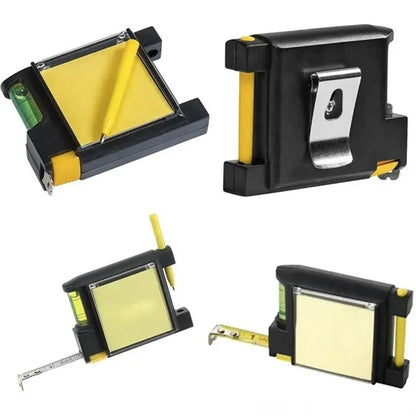 Steel Tape Measure with Spirit Level Note Memo Pad And Pen