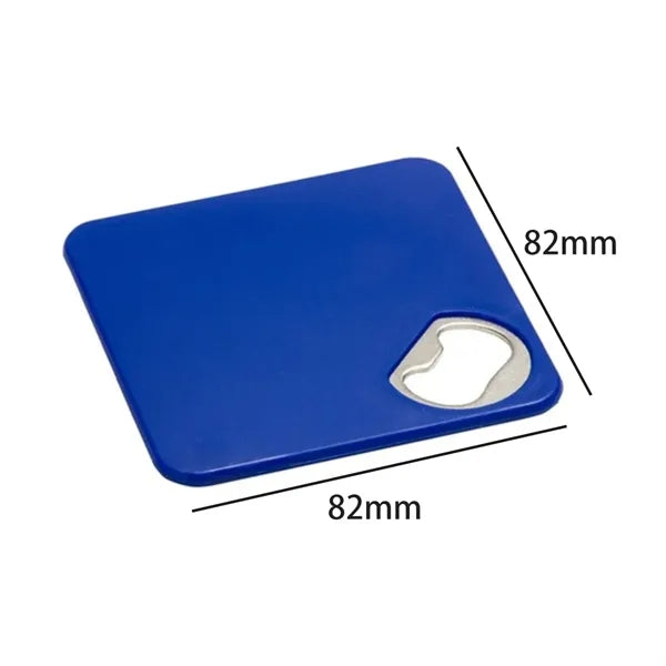 Flat Card Bottle Opener with Stainless Insert