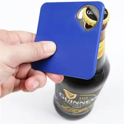 Flat Card Bottle Opener with Stainless Insert