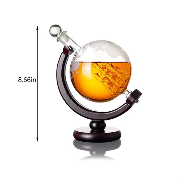 Cool gifts men dad husband bourbon whiskey globe decanter