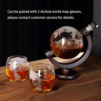 Cool gifts men dad husband bourbon whiskey globe decanter
