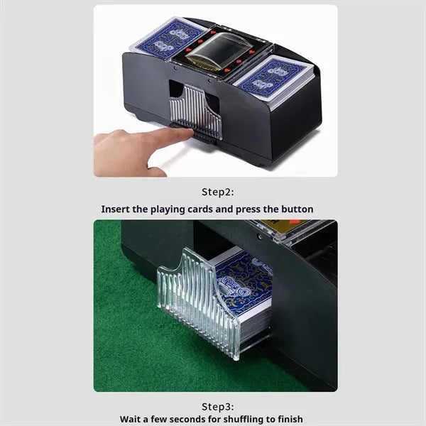 Travel home casino poker bridge game automatic card shuffler
