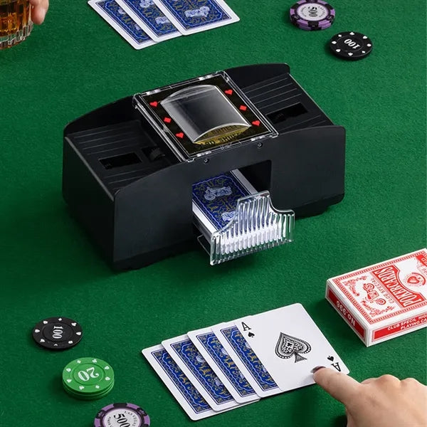 Travel home casino poker bridge game automatic card shuffler