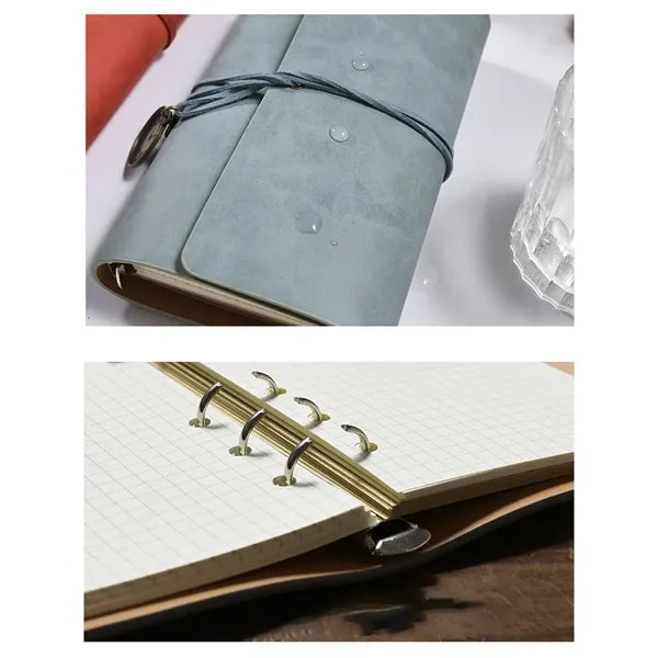 Vintage PU leather planner diary journal notebook gift set